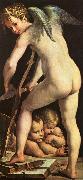 Girolamo Parmigianino Cupid Carving his Bow oil painting artist